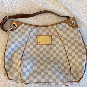 100% Authentic Louis Vuitton Limited Availability Damier Azure Shoulder Bag